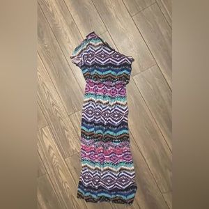 One Shoulder Maxi Dress